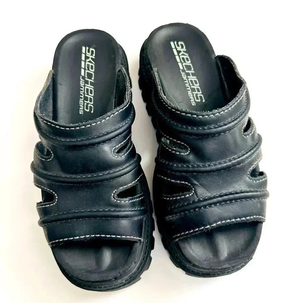 Vintage Y2K Sketchers Jammer Platform Sandals